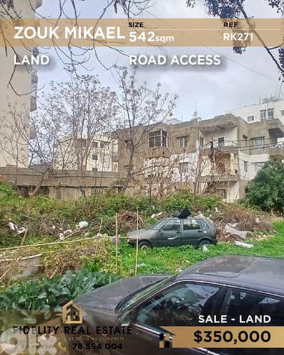 Land for sale in Zouk Mikael RK271 أرض للبيع في زوق مكايل