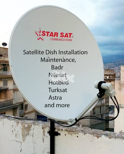 Satellite dish and receivers