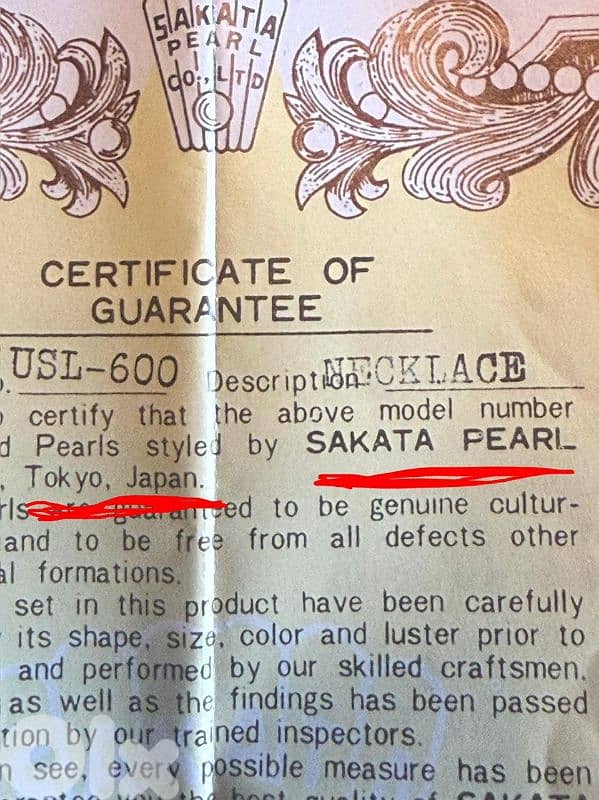 SAKATA PEARL. Necklace and bracelet. 5