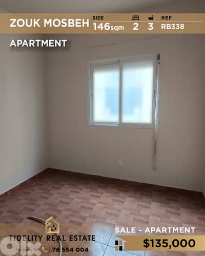 Apartment for sale in Zouk Mosbeh RB338 شقة للبيع في زوق مصبح