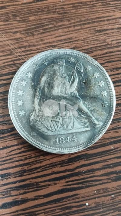 one dollar 1844