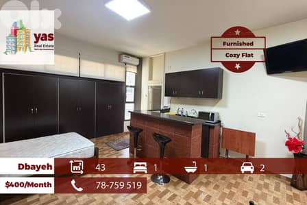 Dbayeh 43m2 | Furnished Apartment | Quiet Street | MJ