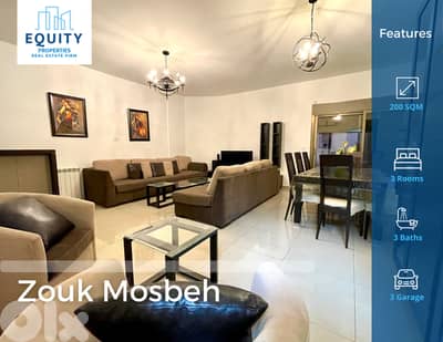 Furnished 200 SQM Apartment for Sale In Zouk Mosbeh شقة للبيع #RK12425
