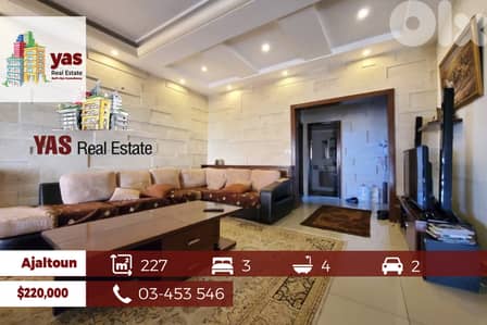 Ajaltoun 227m2 | Excellent Condition | Luxury | Panoramic View | TO