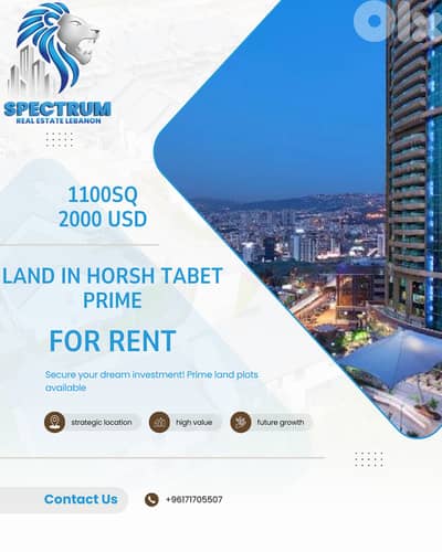 1100Sq LAND FOR RENT IN HORSH TABET PRIME, (HOR-219)
