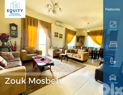140 SQM Apartment For Sale In Zouk Mosbeh Near NDU شقة للبيع #RK12925