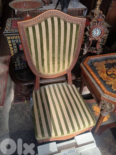 كراسي سفرة عدد 8 خشب زان انتيك