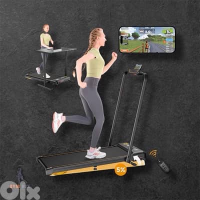mini home treadmill with a stand