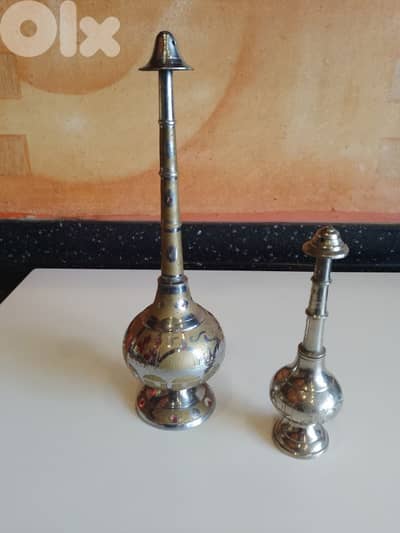 Vintage Handmade Brass Rose Water Sprinkler, Indian Design