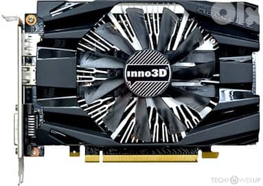 Inno3D NVIDIA GeForce GTX 1060 6GB GDDR5 (Single Fan / Compact) - Used