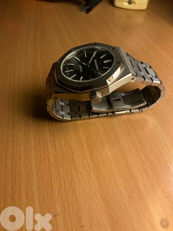 audemars piguet 41mm black dial swiss machine 1