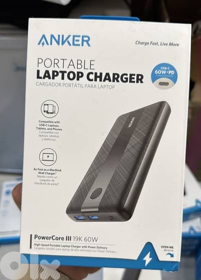 Anker portable laptop charger powercore III 19k 60w