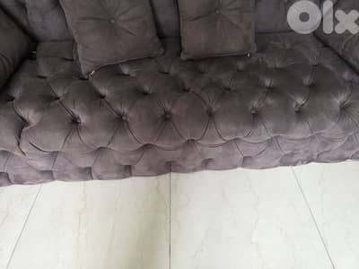 imported L shape fa 2.4m suede fabric