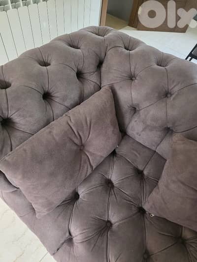 imported L shape fa 2.4m suede fabric