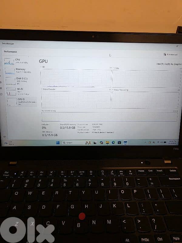 LAPTOP LENOVO THINKPAD T14S TOUCH I7 11T RAM 32 GB NVME 512 GB IRIS XE 10
