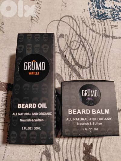 GRÛMD Beard Oil + Beard Balm (New – Never Used)
