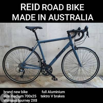 Reid road bike size M Aluminium 2x8 sp