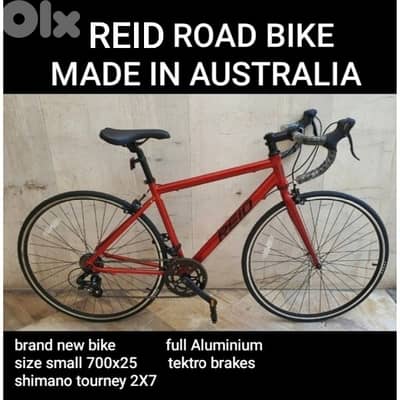 Reid road bike size small Aluminium 2x7sp