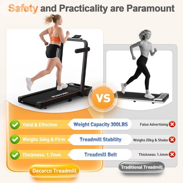 2 in 1 Foldable Treadmill for Home 2