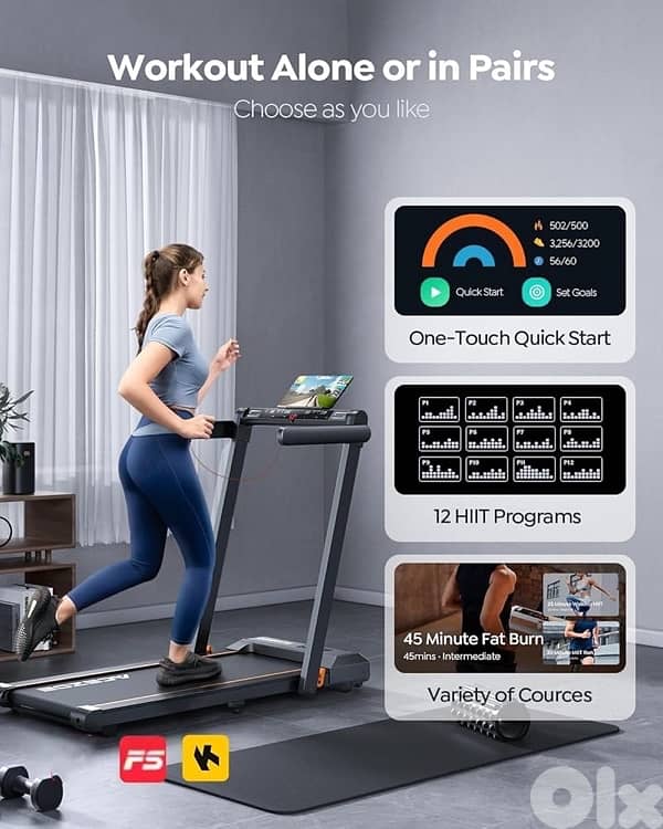 2 in 1 Foldable Treadmill for Home 8