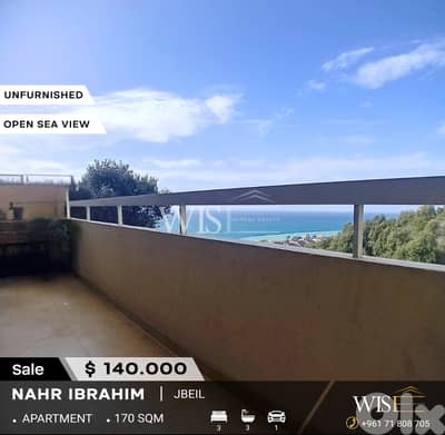 170 SQM Apartment for SALE in Nahr Ibrahim!