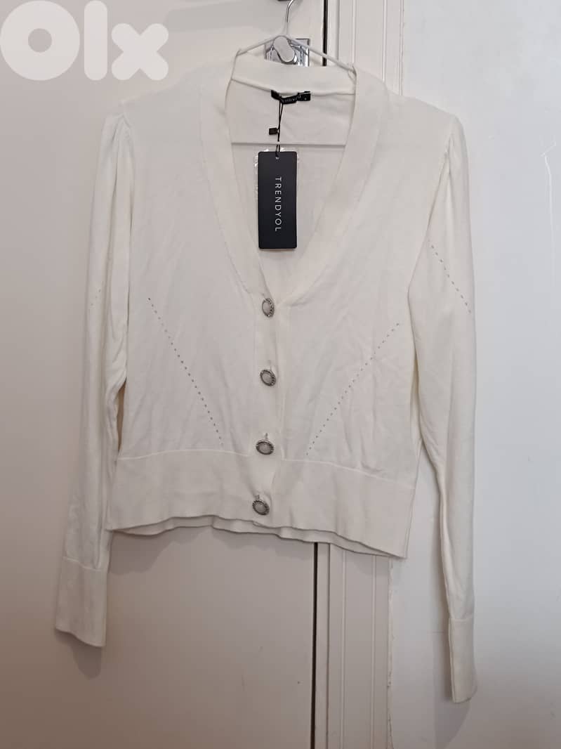 Off white cardigan for women 1