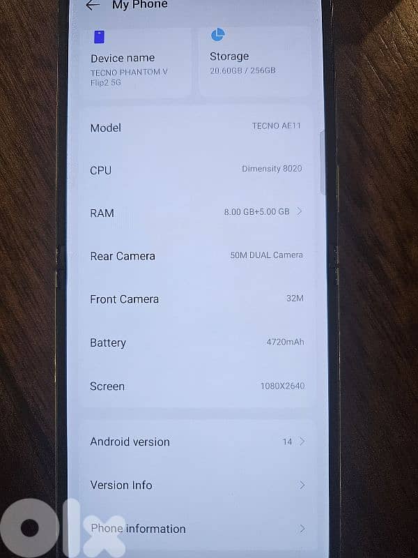 tecno phantom v flip 2