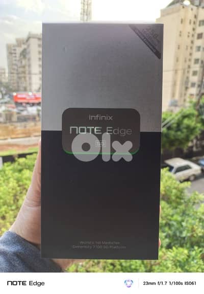 infinix note edge ram 16 256 1days open box
