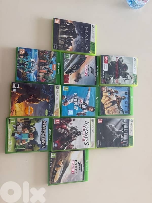xbox one + 3 controllers + 12 games 1