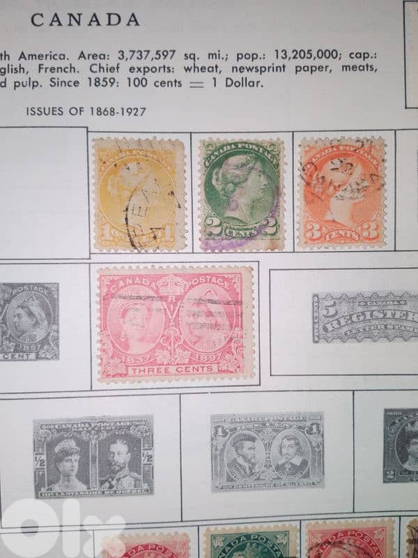 Canada stamps collection 1