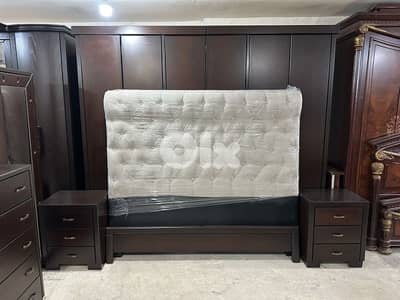 اوضة نوم شغل توصاية خشب لاتي واندءف ملبسة قشر