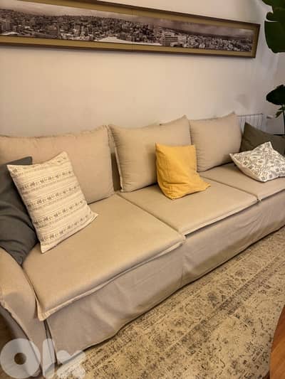 Elegant Neutral Sofa – Comfortable, Stylish & Ready for a New Home