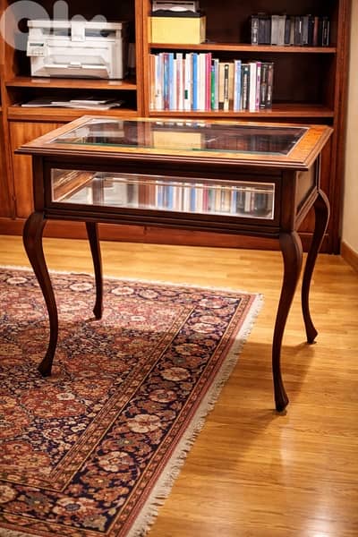 Vintage Glass Top Glass Table