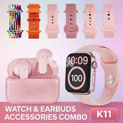 k11 combo mini smartwach with wireless earphones