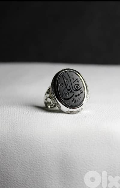 خاتم جذع يماني أسود