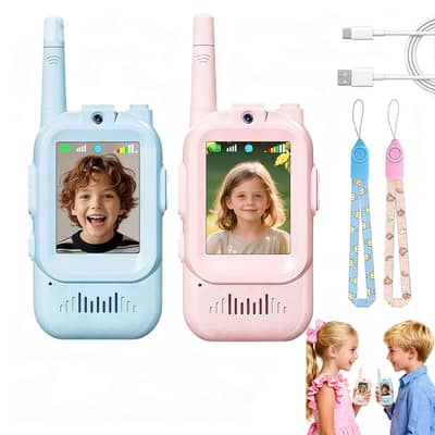 video walkie talkie for kids rechargeable
