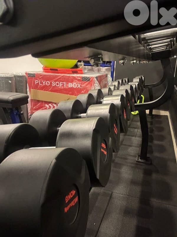 dumbles and rack for sale like new 2