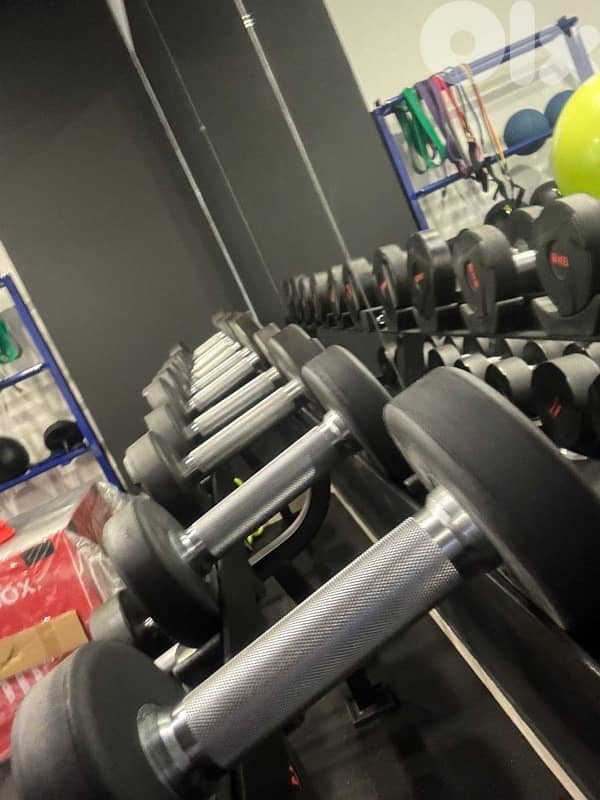 dumbles and rack for sale like new 3