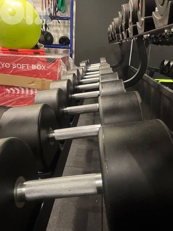 dumbles and rack for sale like new 4