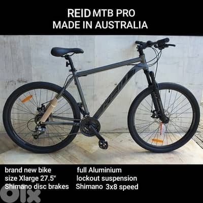 Reid mtb pro size L full Aluminium 3x8 spd