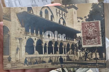 كرت بريد عثماني صورة مسجد السليمانية في اسطنبول