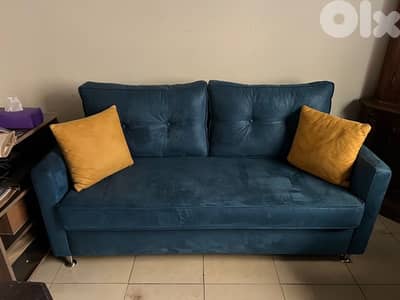 Living room color blue