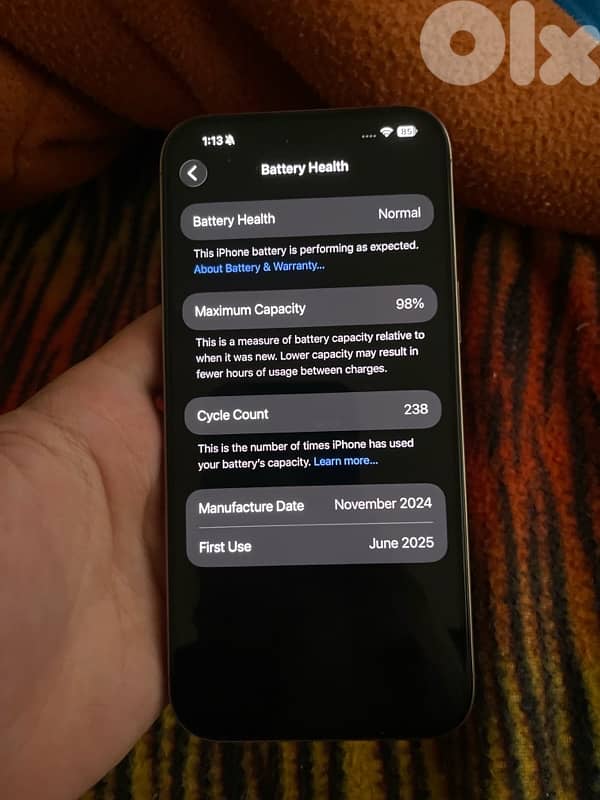 iphone 16 pro max like new , no customs 3