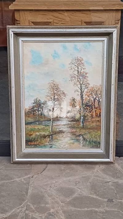 لوحة رسم زيتي اوروبية