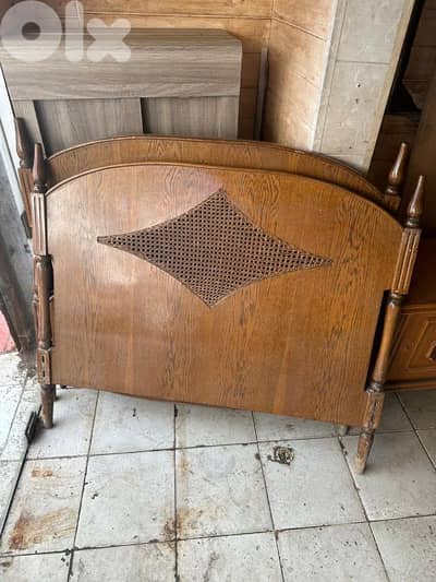 تختين مفرد ونص خشب زان انتيك
