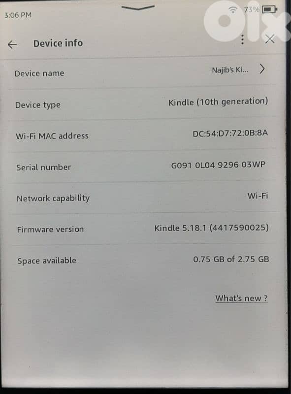 Kindle paperwhite 1