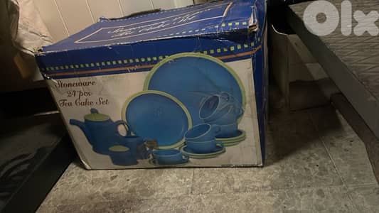 طقم Stoneware Tea & Cake Set – 24 قطعة تصميم أنيق