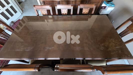 Soldi Wood Dining Table, Chairs, and Buffet