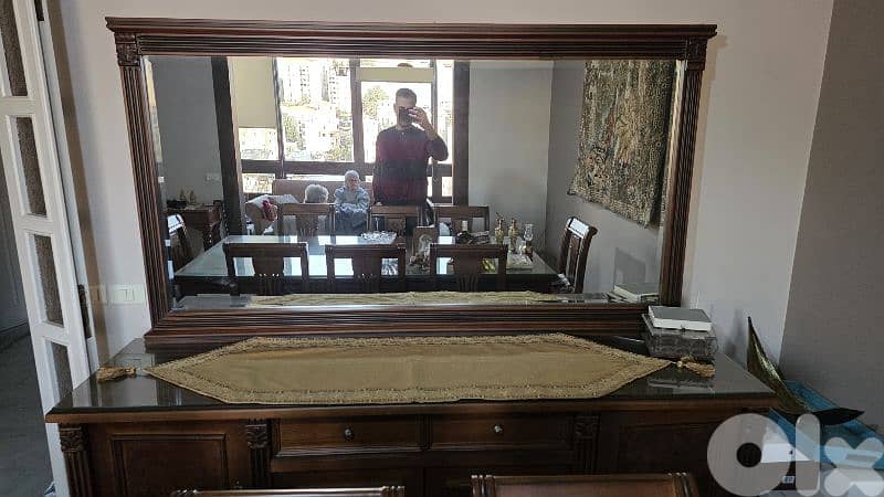 Soldi Wood Dining Table, Chairs, and Buffet 3