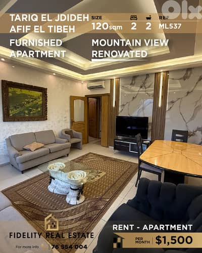 Apartment for rent Tarik El Jdideh ML537  شقة للإيجار في طريق الجديدة